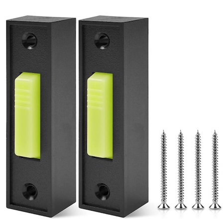 2 stk Universelle Garasjeportåpnerbrytere 41a4166 Lysende Veggmontert Trykknapp Svart Finish Med