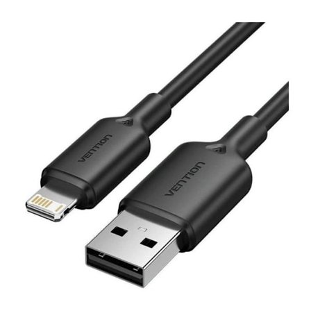 USB 2.0 Lightning kabel Vention LAMBH- USB han - Lightning han - 480Mbps - 2m - Sort