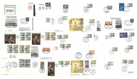 Danmark/Grønland/Færørne - FDC og postkort