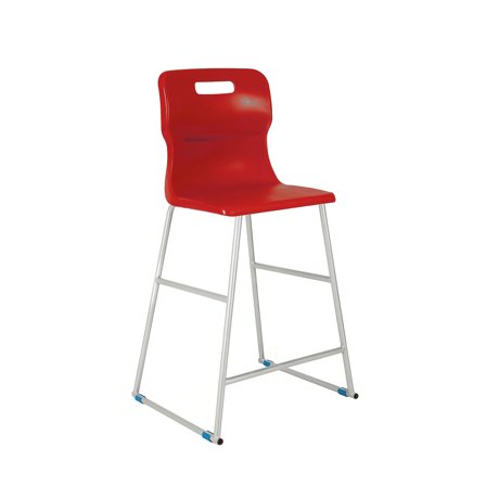 High classroom chair, H 685 mm, charcoal