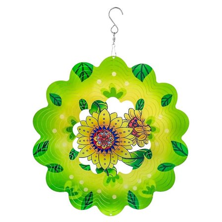 3D Vindspinder Solsikke 30 cm Have Laser Skåret Hængende Vind S