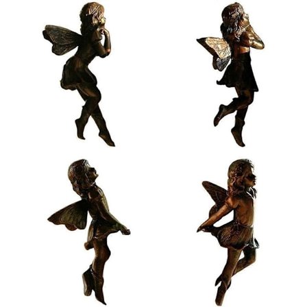 E Plantkruka Hängande Resin Dekor Fé Blomkruka Dekor Design för Trädgård Kramare Kruka Fé Dekor