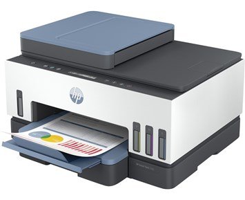 HP Smart Tank 7306 Allt-i-ett Färg Bläckskrivare A4 HP Smart App - 3-i-1 skrivaren Smart Tank 7306 med kopiering & USB 2.0
