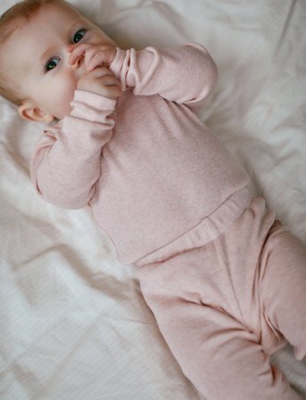 Copenhagen Colors Melange Ls Bodystocking - Pink - 50