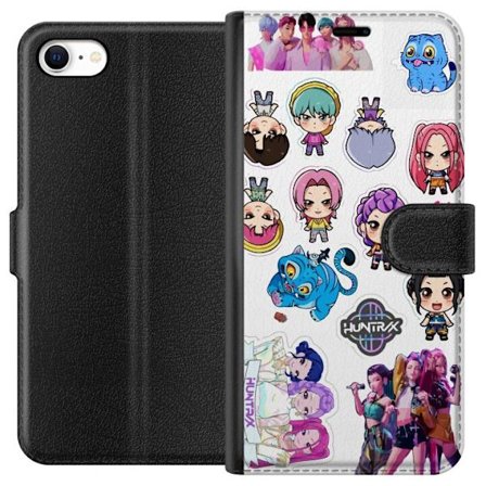 Yhteensopiva Lompakkokotelo Apple iPhone 6 Huntrix ja Saja Boysin värikäs anime-inspiroitu muotoilu täynnä energiaa, liikettä ja modernia popkult