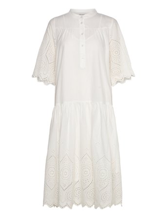 Lollys Laundry Timorll Midi Dress Ss - White - XS