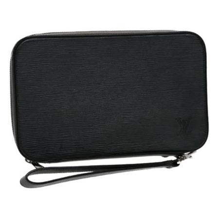 Louis Vuitton Vintage, Pre-owned Leather Wallet Zwart, Dames, Maat:ONE Size