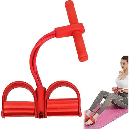 Multifunktionell spänningsrep pedal motståndsband kroppsbyggnad expander elastisk dragrep träningsutrustning ben träningsapparat dragrep pedal kropp 
