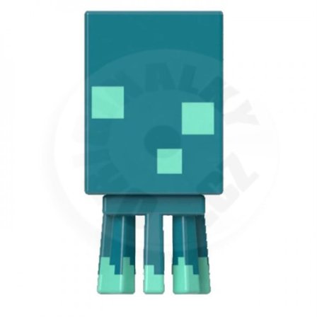 Minecraft Mob Head Minis, Glow Squid
