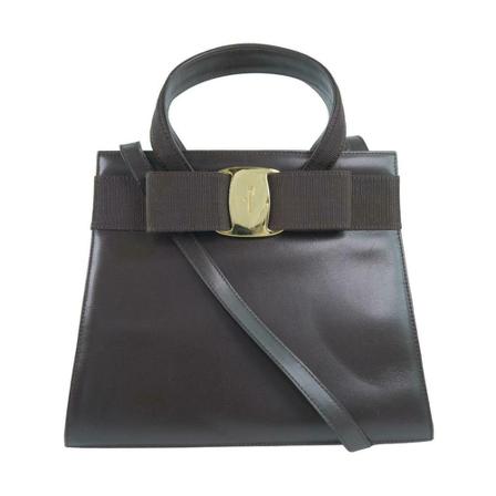 Salvatore Ferragamo Pre-owned, Handtas Bruin, Dames, Maat:ONE Size,leer