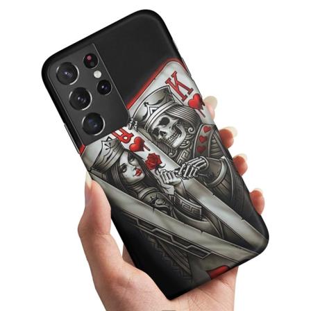 Samsung Galaxy S22 Ultra - Kuoret/Suojakuori King Queen Korttipa
