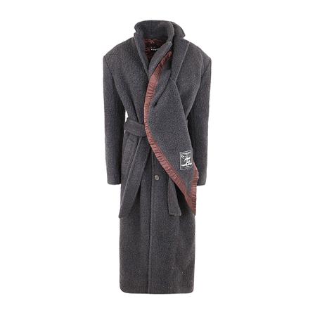 Y/Project, Belted Coats Grijs, Dames, Maat:M