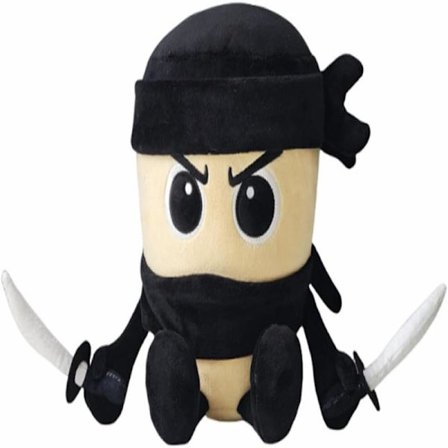 Italiensk Brainrot Plys, 25 cm Cappuccino Assassino Plys Pude til Videospilsfans