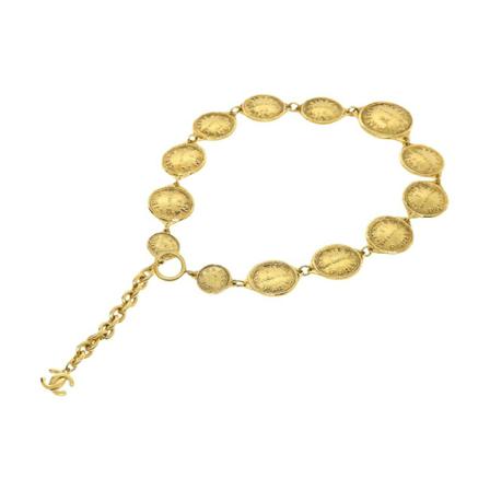 Chanel Vintage Pre-owned Jewellery , Geel , Dames , Maat: ONE Size Vintage Sieraden
