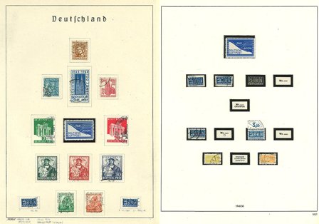 Tyskland - 2 fortryksblade - Stemplet