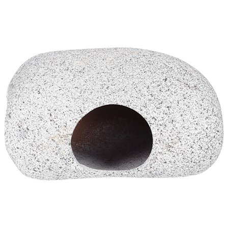 Imitation sten dekoration keramik fisk tank dekoration unik fisk viloplats fisk skjul (6.5X10CM, som visas på bilden)