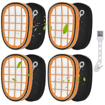 4-pack filter för Philips Speedpro Max Aqua handdammsugare Fc6812 Fc6813-a [DB]