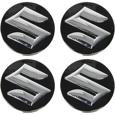 4 stk 54mm Bilnavkapsler for Suzuki Swift SX4 S-cross Ignis Vitara Solio Bandit Swace, Rustfrie Felgdeksler Trim-FA2-