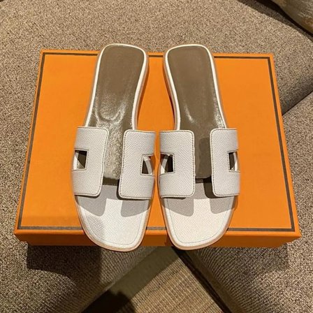 Sexede sandaler dame strand slippers Klassiske flade læder slippers dame 22