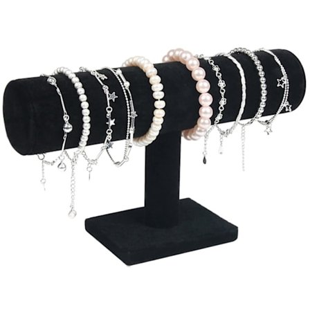 Armbåndsstativ - Urstativ - Flannel armbåndsdisplaystativ - T-formet displaystativ Smykker armbåndsur displaystativ