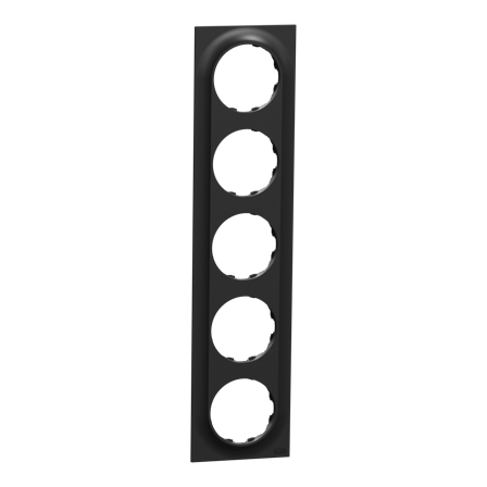 Elko EKO50009 Ram 5-roms Svart, Strømbrytere & vegguttak