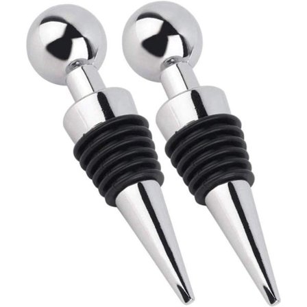 Sett med 2 vinkorker - Gjenbrukbare korker, Champagnekorker, Champagne og øl, Universelle vinkorker