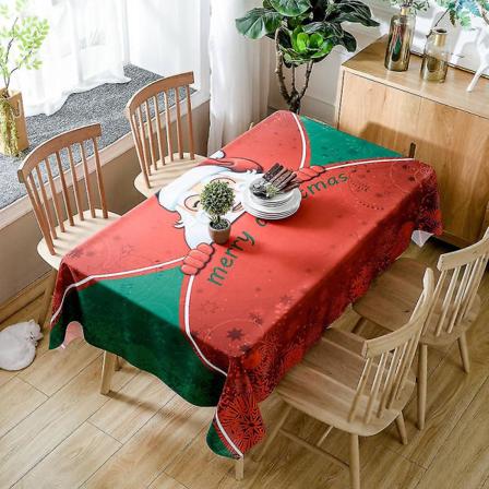 Juleduks Bryllupsfeiring Gavedekorasjon Duks Vanntett Rektangulær Duks Fest Rund Duks