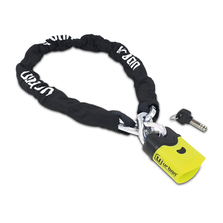 Urban U4K Hänglås ø10 mm + Kedja med ögla ø10 mm