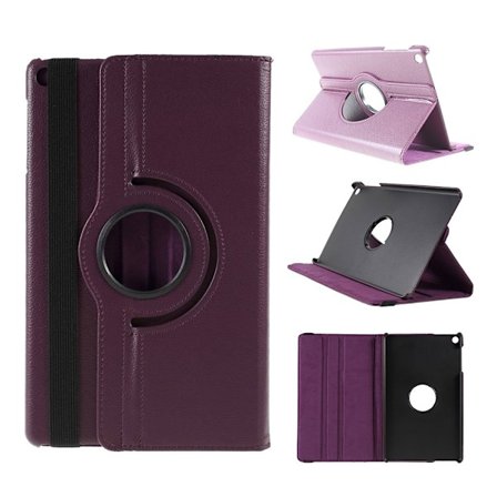 Samsung Galaxy Tab A 10.1 (2019) litchi lædercover - lilla