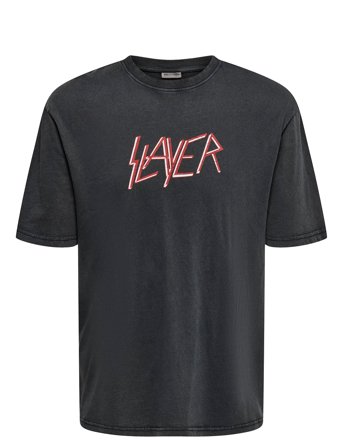 Onsband Rlx Ss Tee Black ONLY & SONS