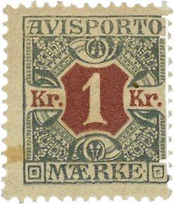 Danmark 1907 - Avisportomærke AFA 8 - Ubrugt