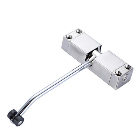 Automatisk dørlukkerstang i zinklegering - dørlukker - dørlukkerfjeder - automatisk dørforbindelse