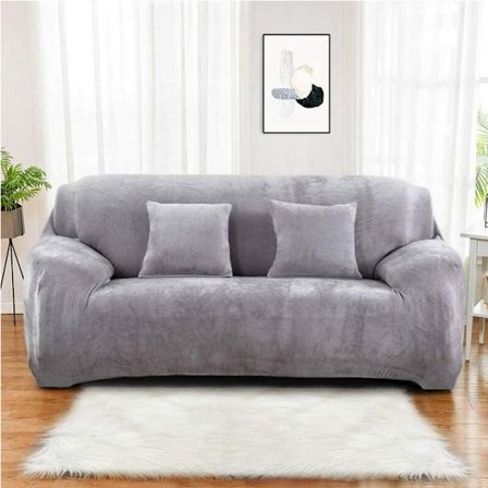 3-sits soffaöverdrag (kudde ingår ej) enfärgad sammet