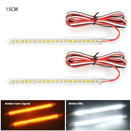 2 STK Bil Indikatorlampe Flytende Blinklys 15CM