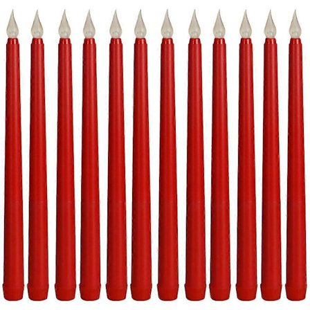 12 kpl LED-koristeellisia kapenevia kynttilöitä liekittömiä kynttilöitä liekittömiä kapenevia kynttilöitä sähköisiä LED-kynttilöitä{ROG}