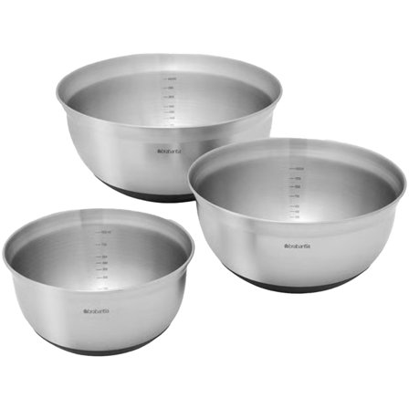 Brabantia Profile bakebollesett 3 deler, stål' - 'Sølv