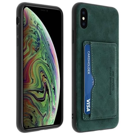 Apple iPhone XS Max Case Protection Iskunkestävä korttitelineen jalusta Videot Sininen