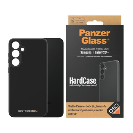Panzer Black w. D3O Samsung Galaxy S24+ HardCase PanzerGlass - High quality tempered glass screen protector