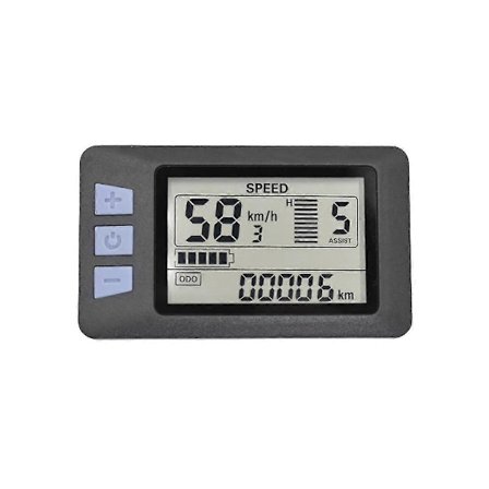 P3H LCD Display Meter Dashboard 24V 36V 48V 60V Elektrisk Cykel Meter Display Panel til Elektrisk Scooter (6PIN)