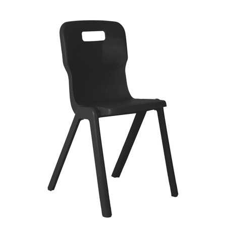 All-in-one plastic chair TITAN, H 460 mm, black