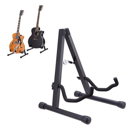 Kokoontaitettava kitarateline, vaahtomuovipehmustettu, säädettävä A-runko