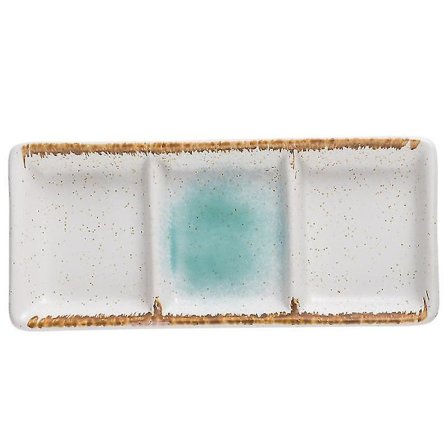 Stilfulde Tre-Ruds Keramik Saucers Eddike Sennep Fade