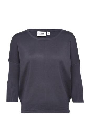 A2561, Milasz R-Neck Pullover Pullover Blå Saint Tropez