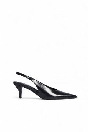 NA-KD Escarpins fins à bouts pointus et brides arrière - Chaussures Nouvel an - Noir - EU 41