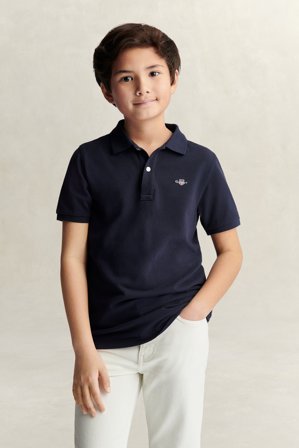 GANT Teenager Piqué Poloshirt (146) Marineblau