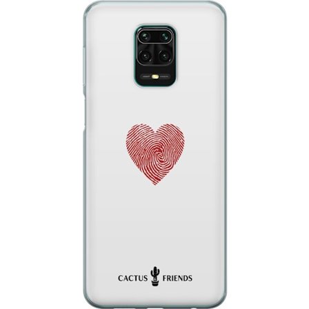 Kompatibelt Mobildeksel til Xiaomi Xiaomi Redmi Note 9 Pro Cactus and Friends - Fingerprint Love