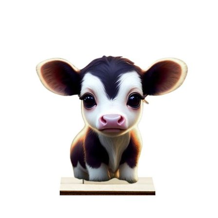 Tecknade ko-prydnader Träko-figurer 7 7