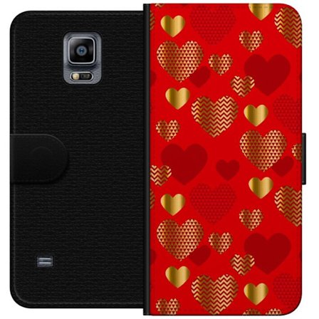 Yhteensopiva Lompakkokotelo Samsung Samsung Galaxy Note 4 GoldenHearts