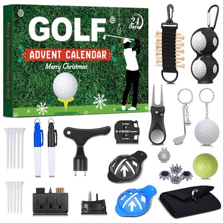 Adventskalender Golf 2025, 24 Dages Julekalender med Bolde #01