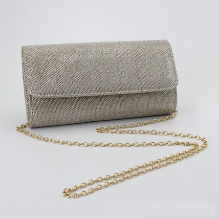 1stk Clutch Håndtaske CHAMPAGNE